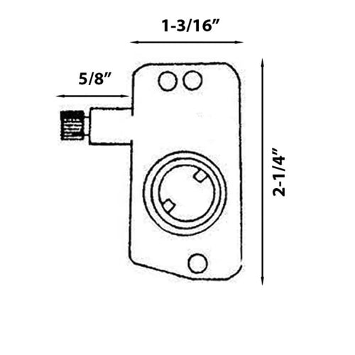 Side Mount Torque Operator for Awning or Louvre Windows 11/16