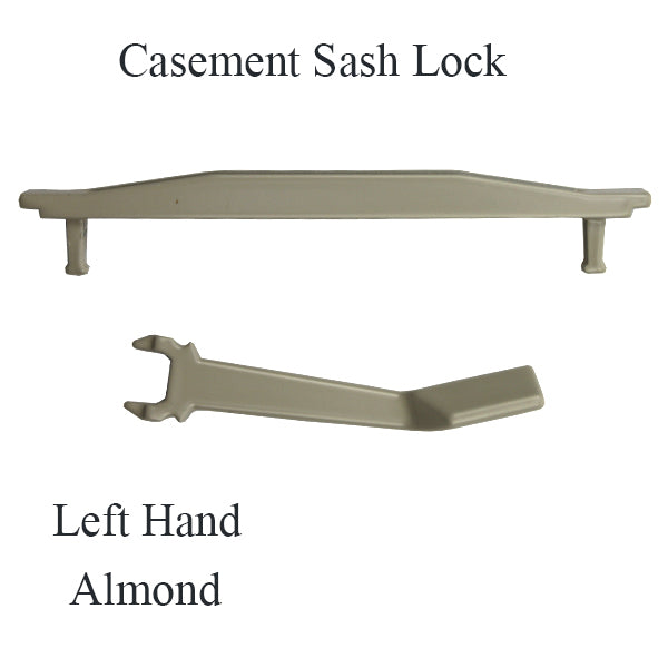 Roto Casement Window Handle and Escutcheon, Zinc - Left Hand - Roto Casement Window Handle and Escutcheon, Zinc - Left Hand