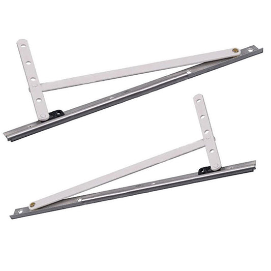 Truth 14.12.00 Egress Casement Hinge kit, 13" Track with Snap Ring, Pairs, E-Gard Finish