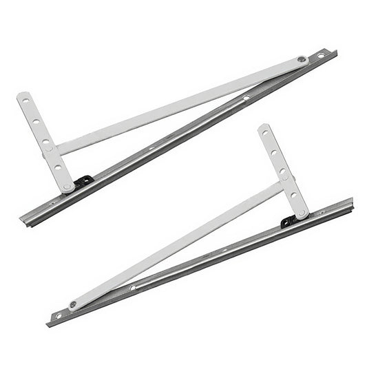 Truth 14.12.00 Egress Casement Hinge kit, 13" Track with Snap Ring, Pairs, Stainless Steel