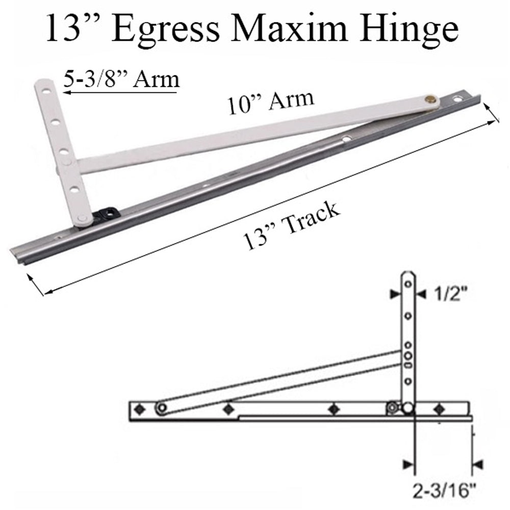 Truth 14.12.00 Egress Casement Hinge kit, 13