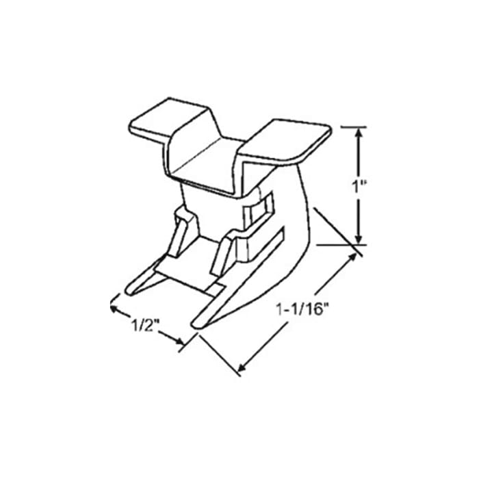 Security, Bottom Shoe Bracket for 60 Series Channel Balances - Security, Bottom Shoe Bracket for 60 Series Channel Balances