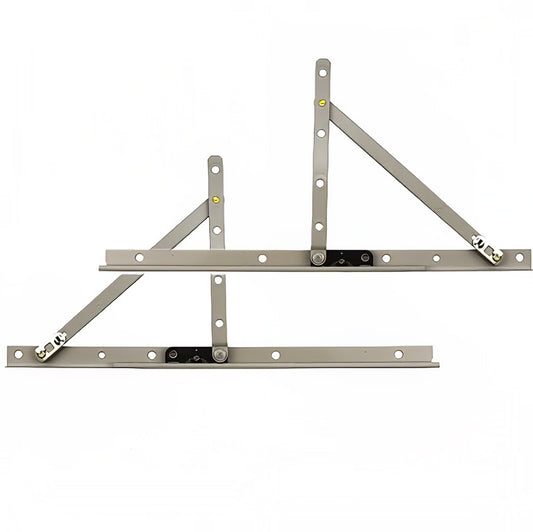 Truth 13.14 Awning Window Hinge and Track, Pairs 14" - E-Gard® Steel