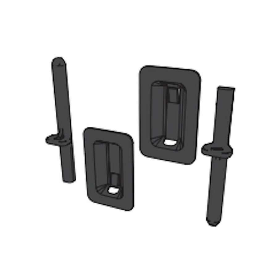 Pella Slide Bolt Pack for Screen Door Astragal - Black - Pella Slide Bolt Pack for Screen Door Astragal - Black
