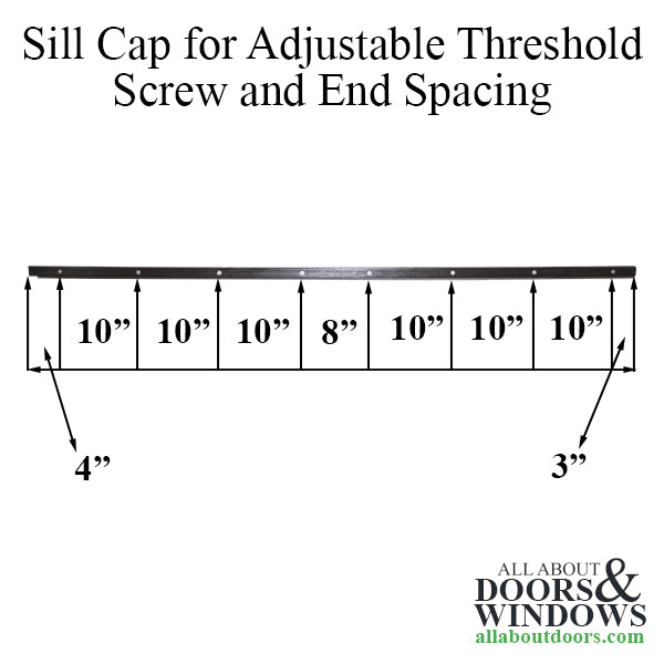 Therma Tru Composite Sill Cap for 72 Inch Door Threshold - Therma Tru Composite Sill Cap for 72 Inch Door Threshold
