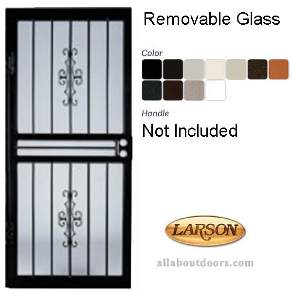 Larson Courtyard Security Door with Steel Frame - Larson Courtyard Security Door with Steel Frame