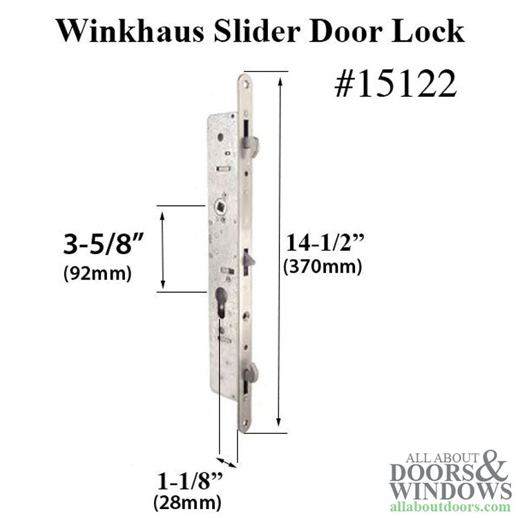 Botticelli Non-Keyed Entry for Winkhaus Sliding Door Hardware Trim - Botticelli Non-Keyed Entry for Winkhaus Sliding Door Hardware Trim