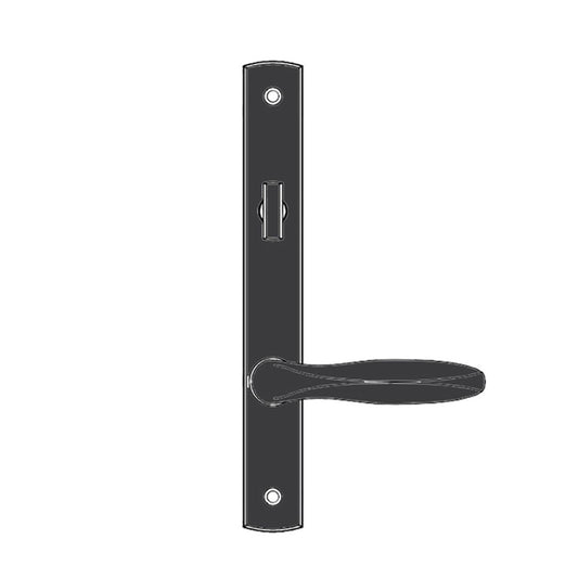 Truth Sentry Lock Handle Set, Classic, Painted over zinc, Black
