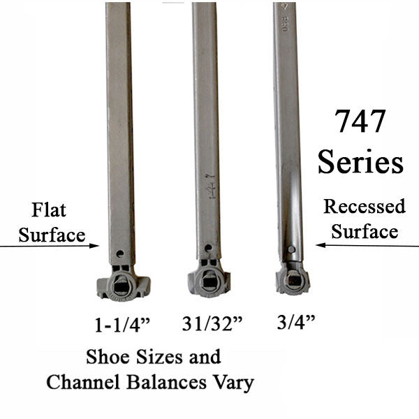62-747 Series Inverted Tilt Channel Balance with #31 Clip Attached - 62-747 Series Inverted Tilt Channel Balance with #31 Clip Attached