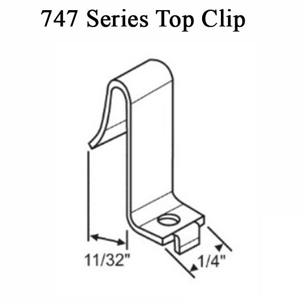 62-747 Series Inverted Tilt Channel Balance with #31 Clip Attached - 62-747 Series Inverted Tilt Channel Balance with #31 Clip Attached