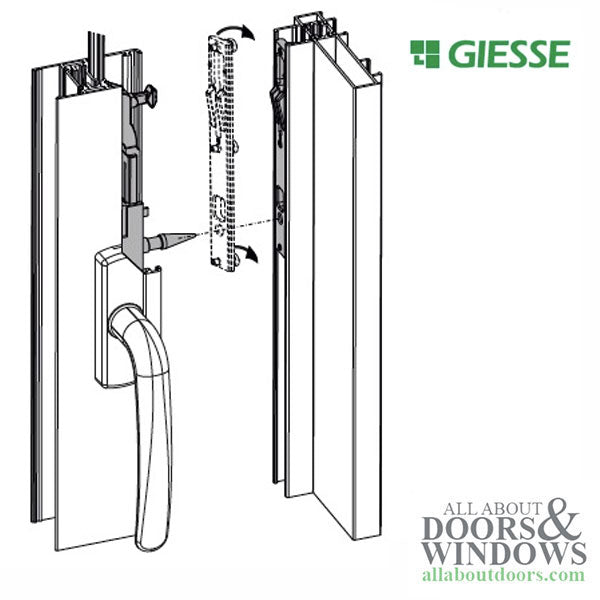 GOS Drive mechanism/assembly for Balcony Terrace sliding patio door - GOS Drive mechanism/assembly for Balcony Terrace sliding patio door