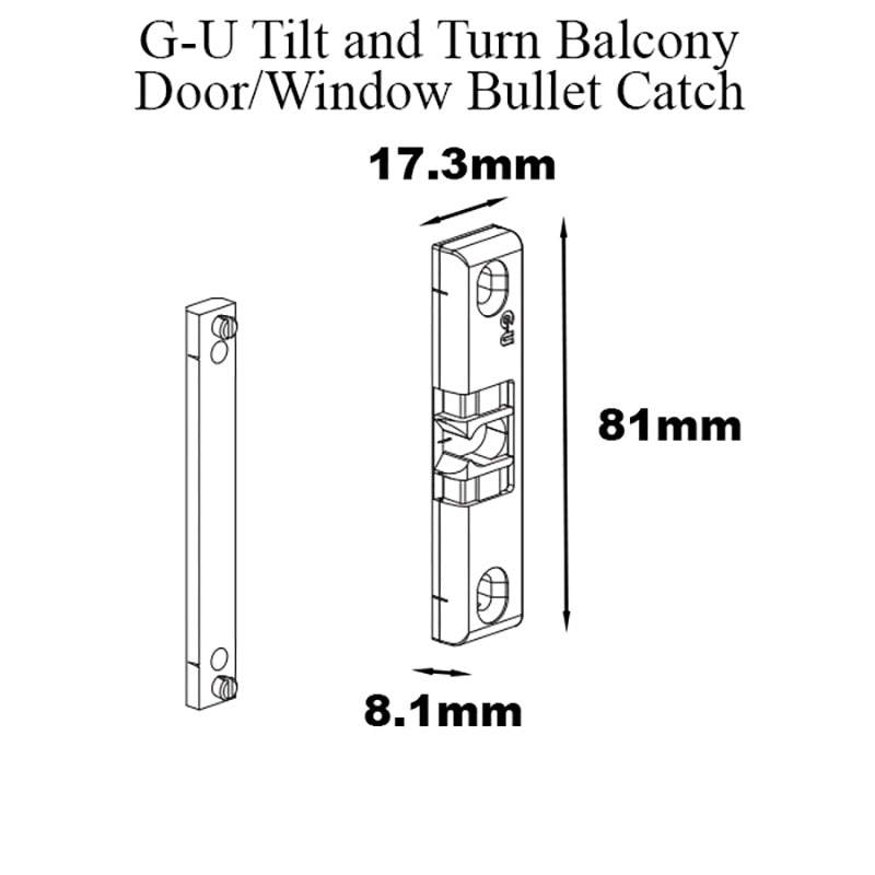 G-U Tilt & Turn Bullet Catch - G-U Tilt & Turn Bullet Catch
