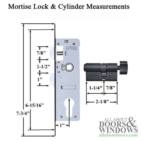Andersen  Contemporary Storm Door Hardware, Kwikset Key - Andersen  Contemporary Storm Door Hardware, Kwikset Key