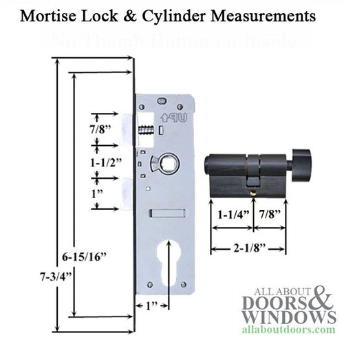 Andersen  Contemporary Storm Door Hardware, Kwikset Key - Andersen  Contemporary Storm Door Hardware, Kwikset Key