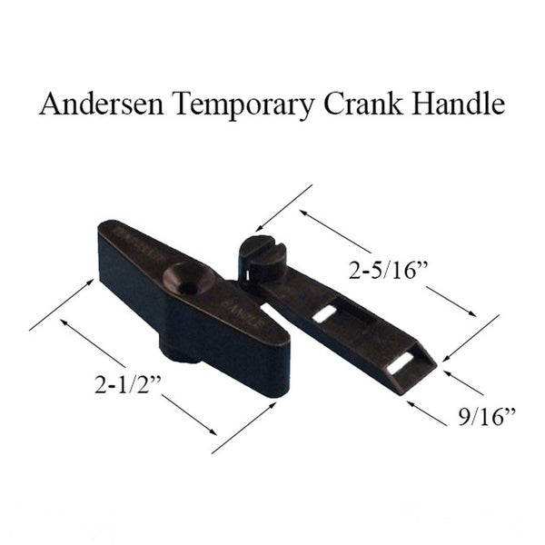 Andersen Window Temporary Crank Handle For Enhanced Casement Window  Plastic Crank Handle - Andersen Window Temporary Crank Handle For Enhanced Casement Window  Plastic Crank Handle
