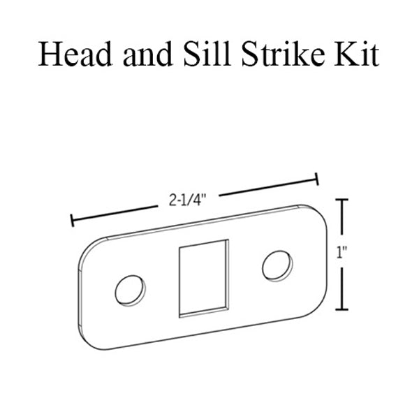 Head and Sill Strike Kit for 3020 Multipoint Lock - Head and Sill Strike Kit for 3020 Multipoint Lock
