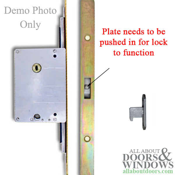 Sentinel  2 point Sliding Door Lock, XM-55 Multipoint - Stainless - Sentinel  2 point Sliding Door Lock, XM-55 Multipoint - Stainless