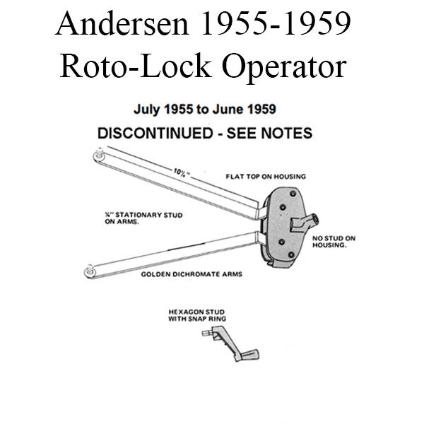 Andersen 1955-1959 Roto-Lock Operator - Discontinued – Door and Window ...