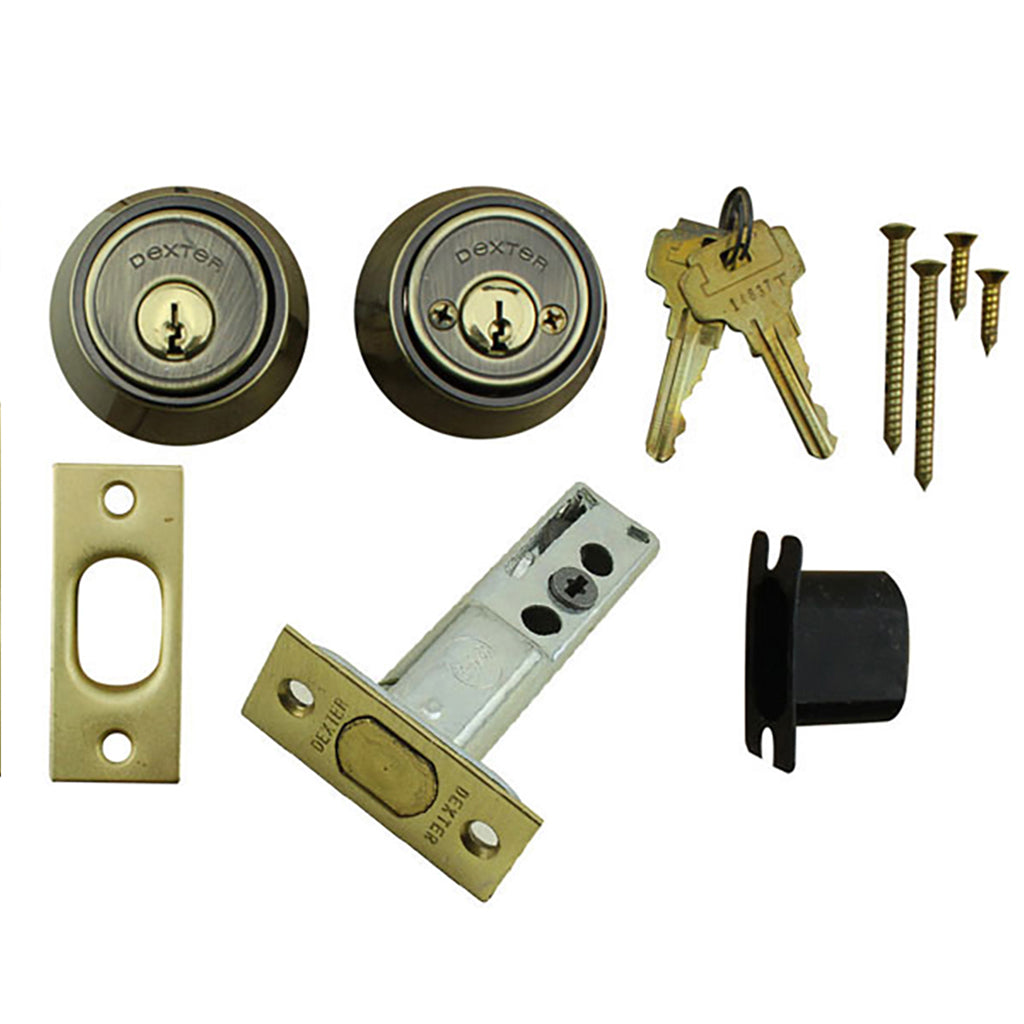 Dexter Old style 4209 Double cylinder Deadbolt 2-3/4 Latch - Dexter Old style 4209 Double cylinder Deadbolt 2-3/4 Latch