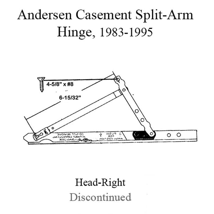 Perma-Shield Hinge, Head, Right, 1983-1995 - Perma-Shield Hinge, Head, Right, 1983-1995