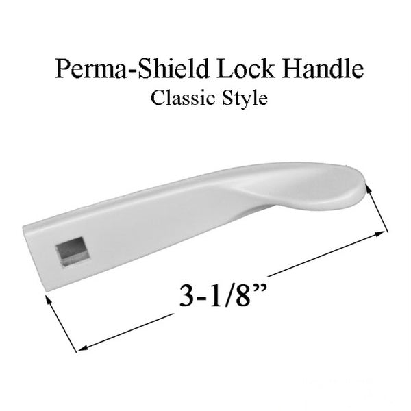 Andersen Perma-Shield Lock Handle, Classic Style - White - Andersen Perma-Shield Lock Handle, Classic Style - White
