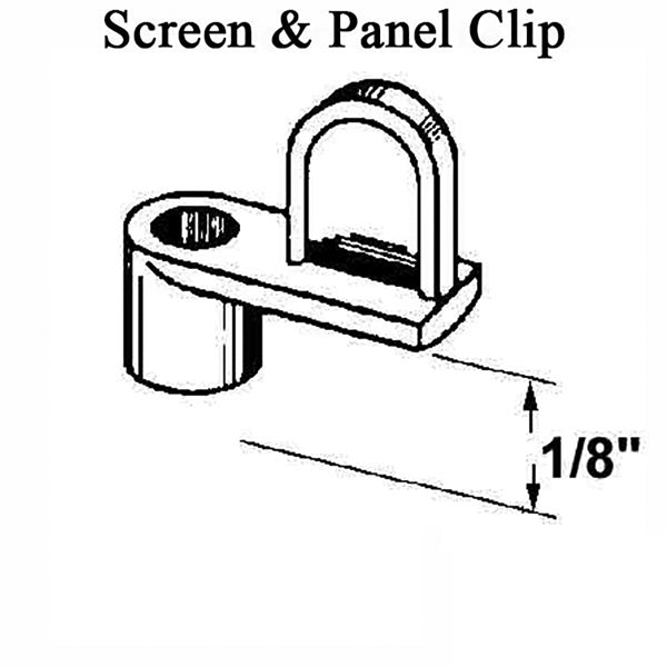 Eagle Window Zinc Diecast Screen Clip 1/8-inch Offset 10 Pack - Eagle Window Zinc Diecast Screen Clip 1/8-inch Offset 10 Pack