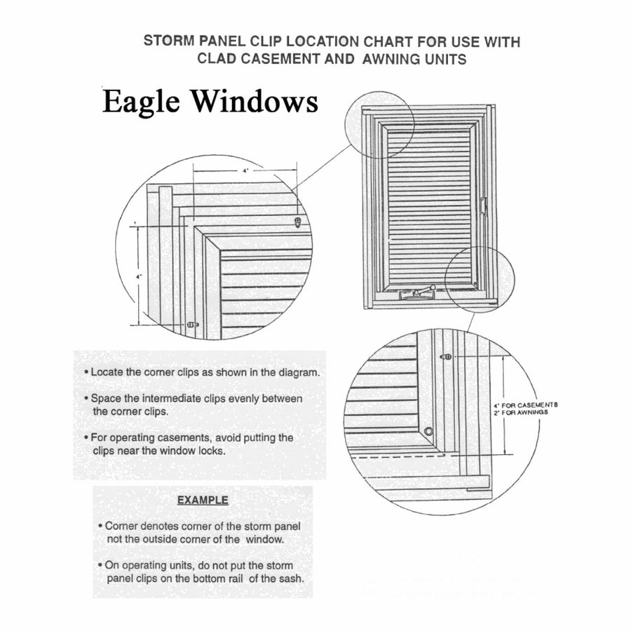 Eagle Window Zinc Diecast Screen Clip 1/8-inch Offset 10 Pack - Eagle Window Zinc Diecast Screen Clip 1/8-inch Offset 10 Pack
