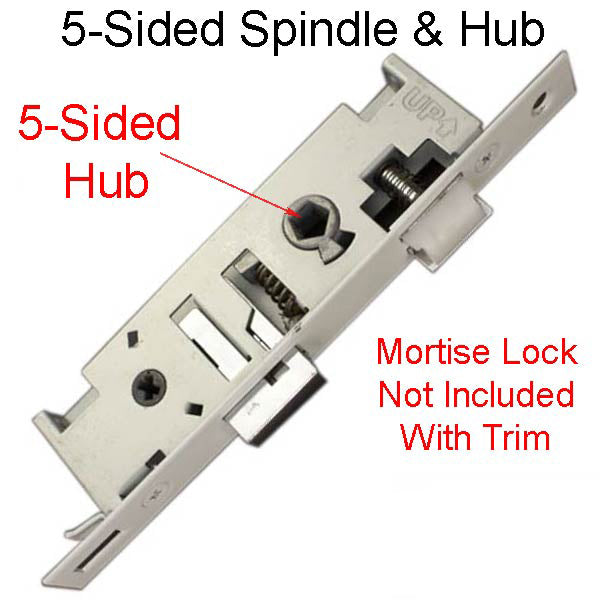 Larson QuickFit 5 Sided Spindle Mortise Lock Body NO Trim Choose Color - Larson QuickFit 5 Sided Spindle Mortise Lock Body NO Trim Choose Color