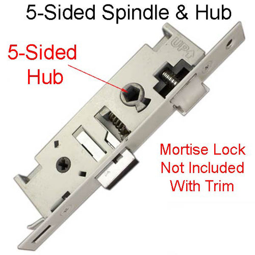 Larson QuickFit 5 Sided Spindle Mortise Lock Body NO Trim Choose Color - Larson QuickFit 5 Sided Spindle Mortise Lock Body NO Trim Choose Color