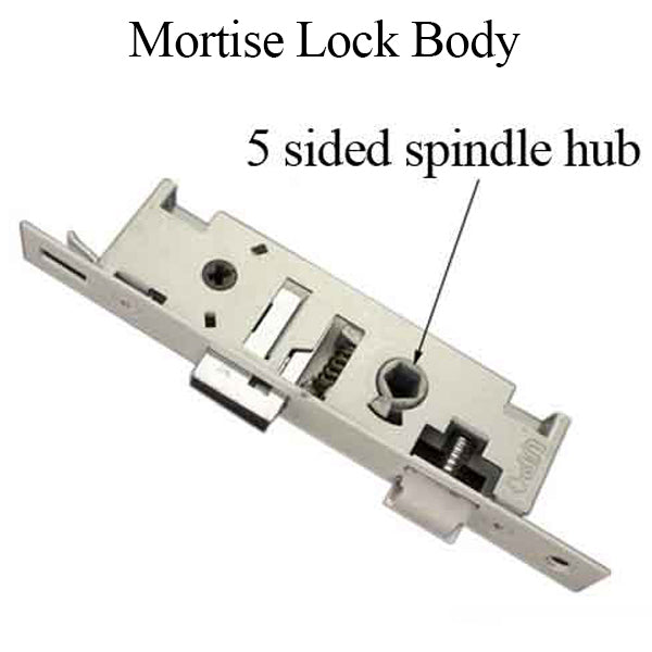 Larson QuickFit 5 Sided Spindle Mortise Lock Body NO Trim Choose Color - Larson QuickFit 5 Sided Spindle Mortise Lock Body NO Trim Choose Color