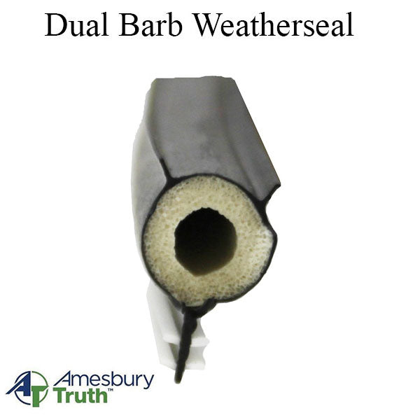 Truth Aptus TPE Bulb Kerf Dual Barb Weatherseal, .220
