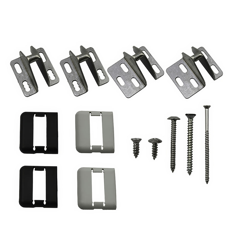 Sliding Door Lock Keeper Adjustment Replacement Strike Kit - Stainless Steel - Sliding Door Lock Keeper Adjustment Replacement Strike Kit - Stainless Steel