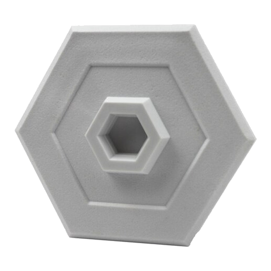 Wall Protector - 5 Inch Hexagonal - White - Wall Protector - 5 Inch Hexagonal - White