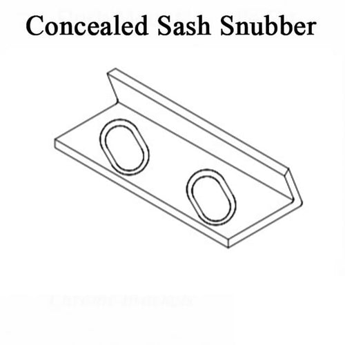 Concealed Sash Snubber for wood sash awning and casement window - Concealed Sash Snubber for wood sash awning and casement window