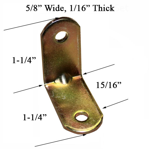 Steel  L-Bracket 1-1/4 x 1-1/4  - YDI - Steel  L-Bracket 1-1/4 x 1-1/4  - YDI