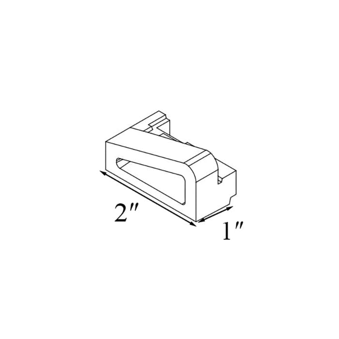 Sill Plug - Frenchwood Gliding Patio Door - Left - Sill Plug - Frenchwood Gliding Patio Door - Left