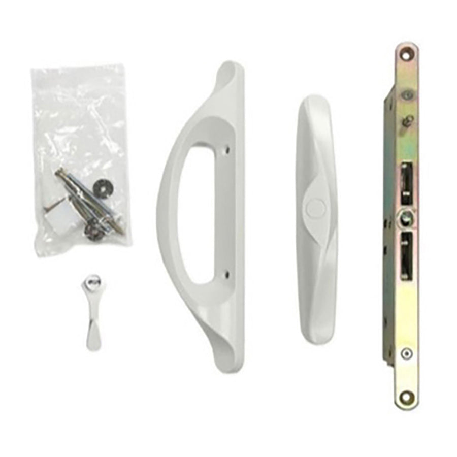 Andersen 100 series Tulsa handleset for Patio Gliding Door - White - Andersen 100 series Tulsa handleset for Patio Gliding Door - White