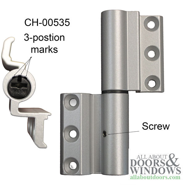 Giesse Terrace Door Flash Hinge XL clamp hinge C001 for Euro Groove - Giesse Terrace Door Flash Hinge XL clamp hinge C001 for Euro Groove