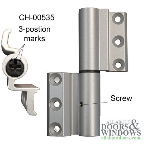 Giesse Terrace Door Flash Hinge XL clamp hinge C001 for Euro Groove - Giesse Terrace Door Flash Hinge XL clamp hinge C001 for Euro Groove