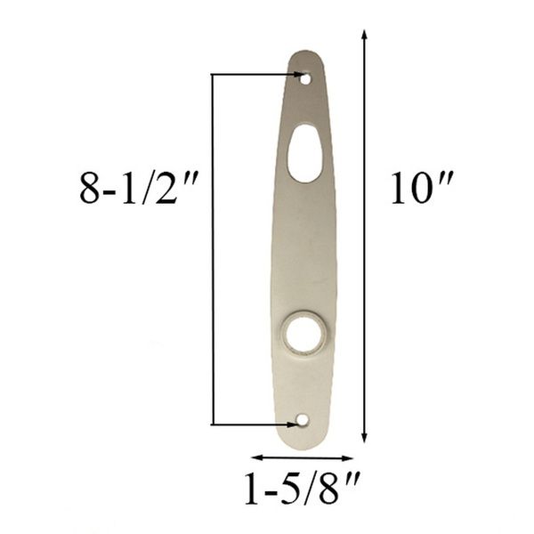 Exterior/Interior Escutcheon Plate, Andersen Tribeca , White - Exterior/Interior Escutcheon Plate, Andersen Tribeca , White