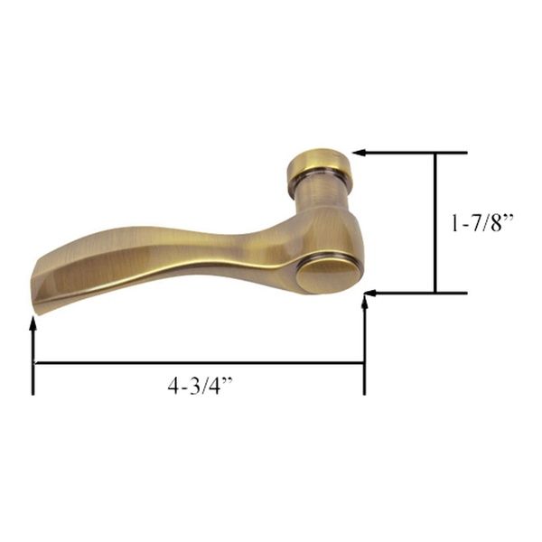 Andersen Door Handle Newbury Handle Left Hand Door Handle Antique Brass - Andersen Door Handle Newbury Handle Left Hand Door Handle Antique Brass