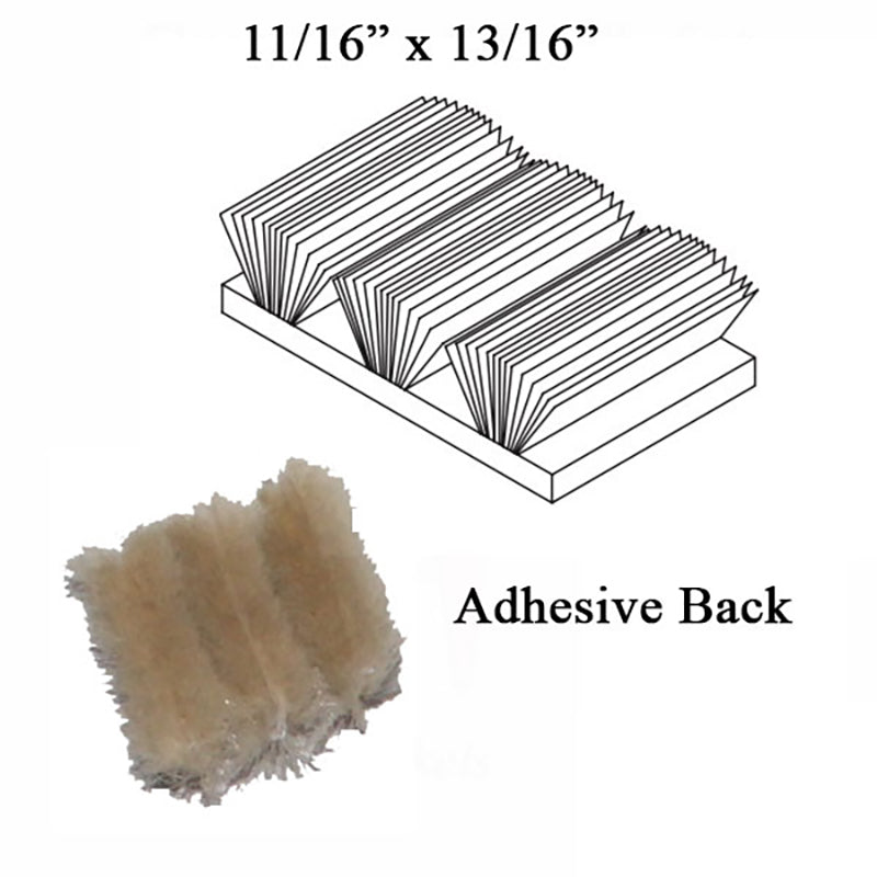 Adhesive Back Dust Plug, 11/16 x 13/16, Double Hung Tilt Window - Adhesive Back Dust Plug, 11/16 x 13/16, Double Hung Tilt Window