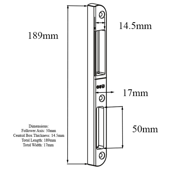 G-U Ferco Center Keeper, E22867, Left Hand - G-U Ferco Center Keeper, E22867, Left Hand