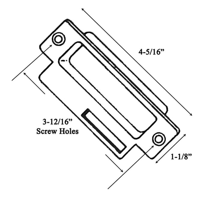 Andersen Screen Door Handle, 2 Panel Inside - Stone - Andersen Screen Door Handle, 2 Panel Inside - Stone