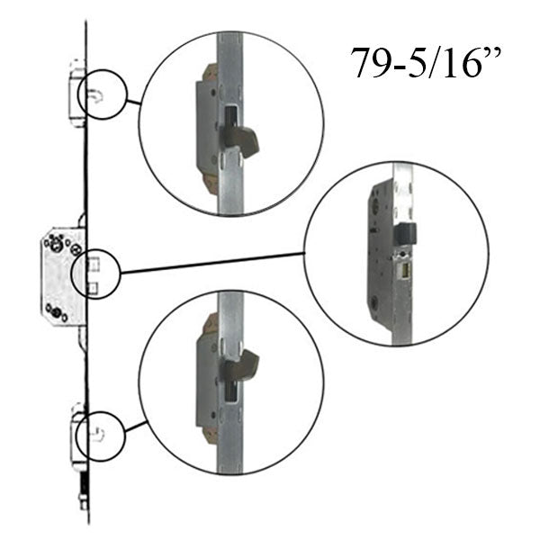 Andersen Multipoint Lock for A-Series Hinged Doors, 79-5/16