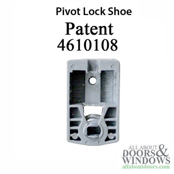 Pivot Lock Shoe, 1.25 x .530 Molded Plastic, Metal Spring - Pivot Lock Shoe, 1.25 x .530 Molded Plastic, Metal Spring