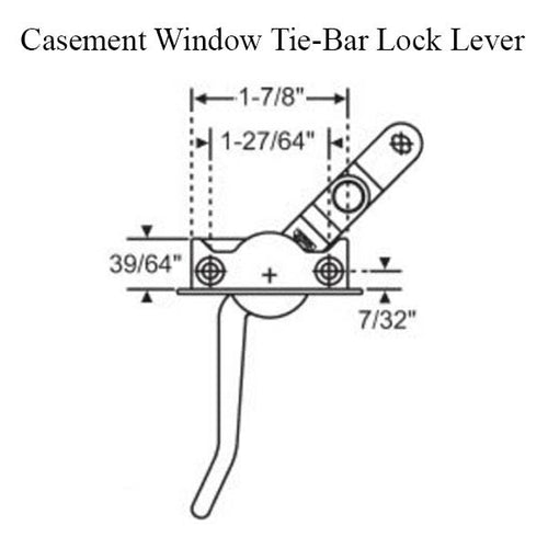 Roto Mechan GA722  Casement Sash Lock Handle Left Hand - Roto Mechan GA722  Casement Sash Lock Handle Left Hand