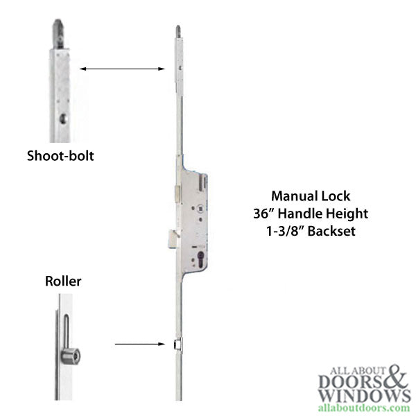 Roller / Shootbolt Multipoint Lock Replacement Kit for 93