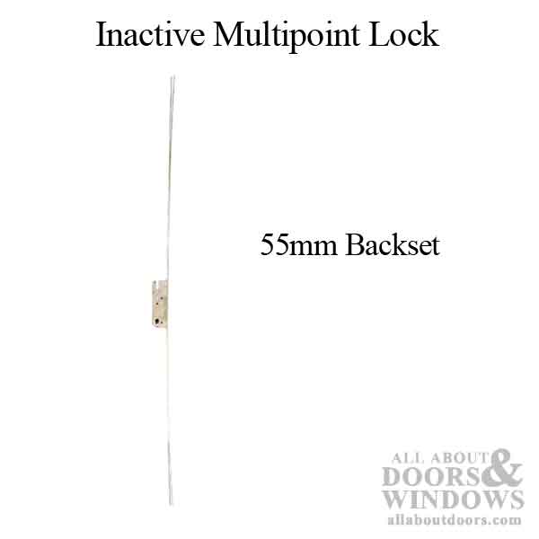 Inactive 55/92 Europa Multipoint Lock for Passive Doors - Silver Ferguard - Inactive 55/92 Europa Multipoint Lock for Passive Doors - Silver Ferguard