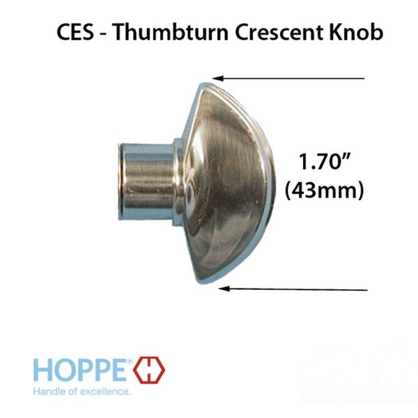 Crescent Knob for Sliding door HLS9000 Thumbturn Shaft - Crescent Knob for Sliding door HLS9000 Thumbturn Shaft